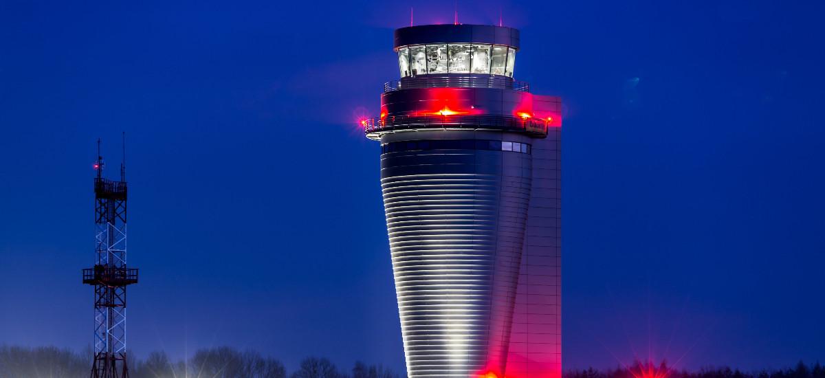 wieża kontroli lotów Katowice