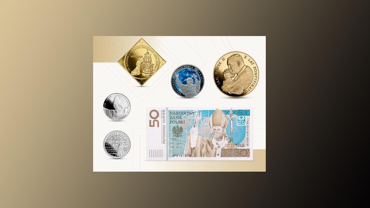 Jan Paweł II na monetach i banknotach Narodowego Banku Polskiego